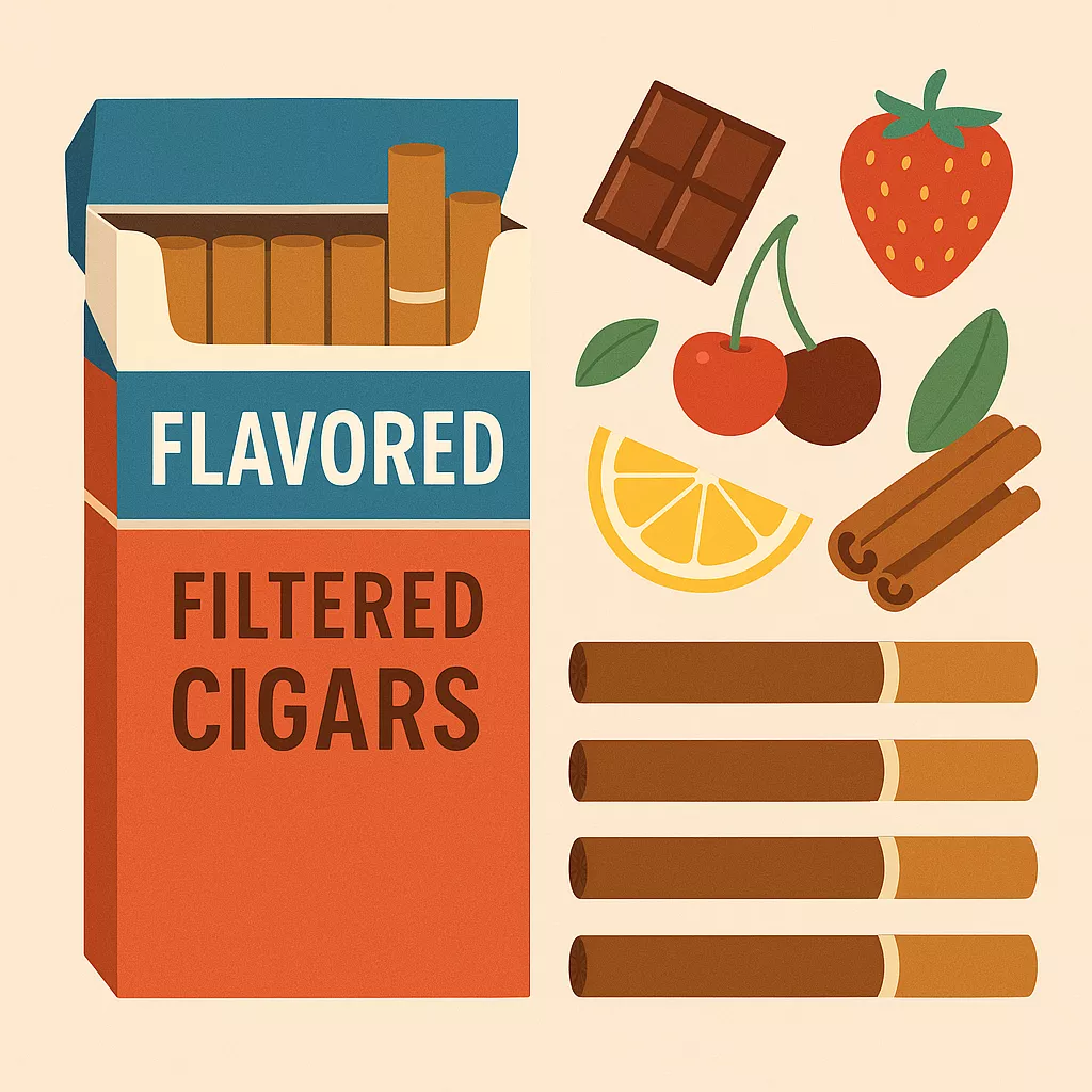 flavored filtered cigars